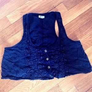 Black Tank Crop Top